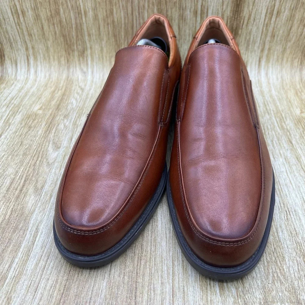Florsheim Midtown Moc Toe Loafers Men's Size 11.5 D Brown Leather Slip On Shoes